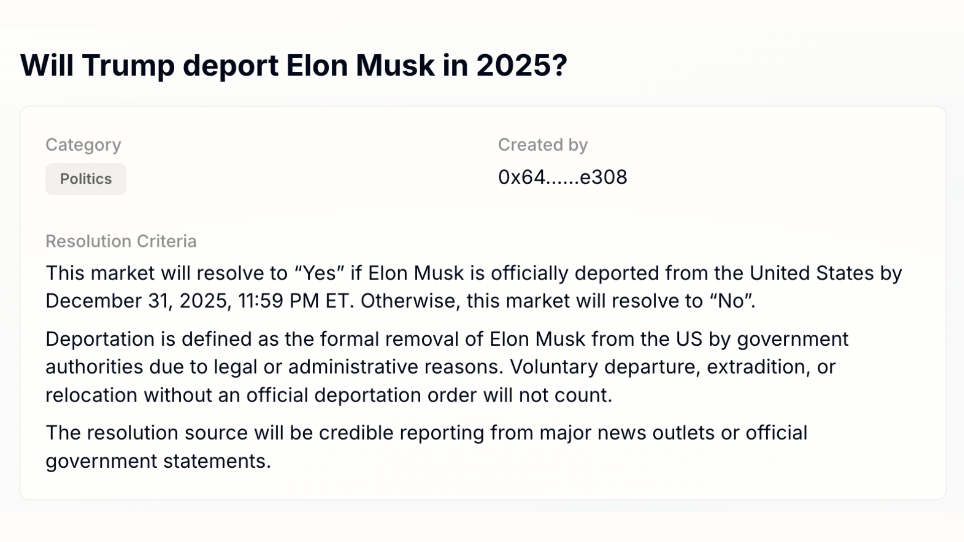 Resolution through major news outlets example